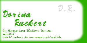 dorina ruckert business card