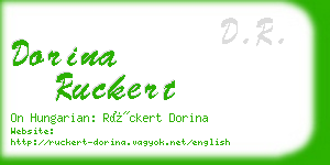 dorina ruckert business card